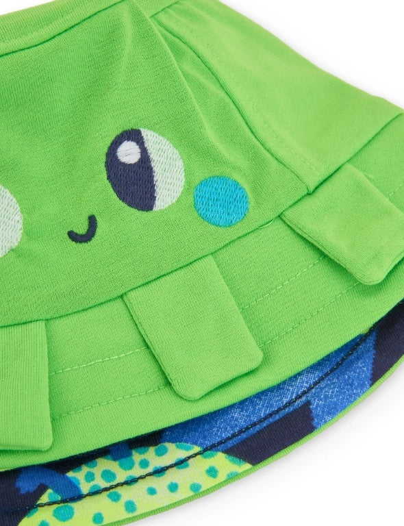 Cappellino da bambino in maglia con design reversibile