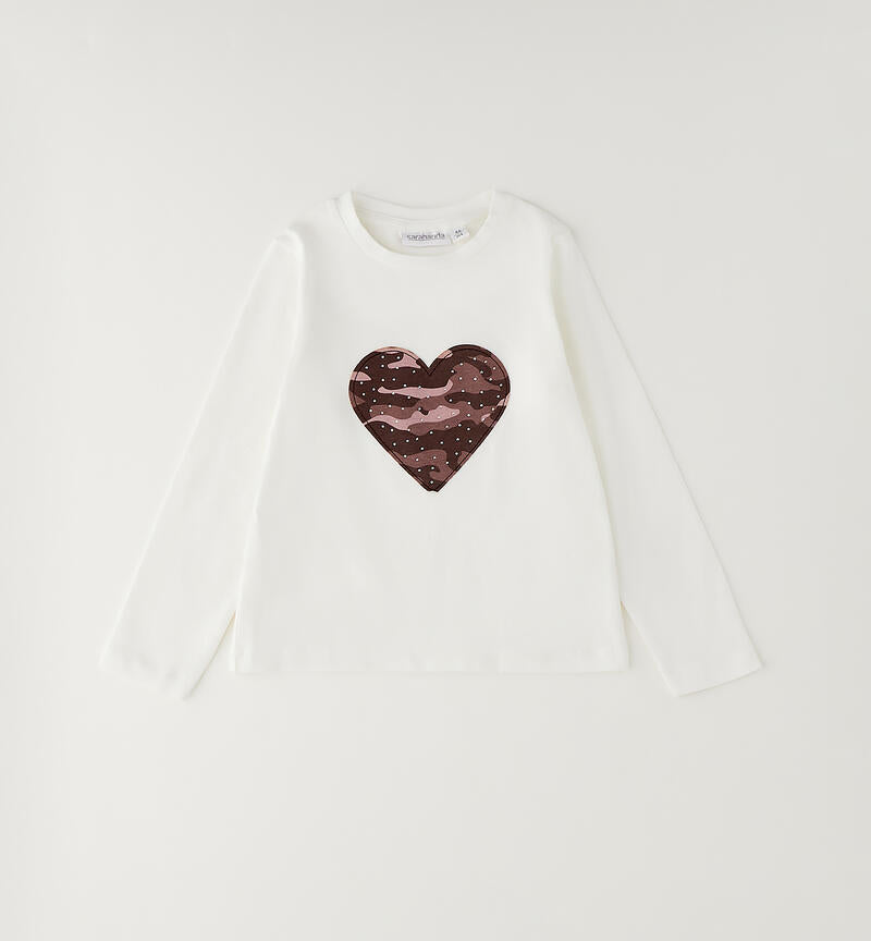 Maglietta in cotone bambina sarabanda