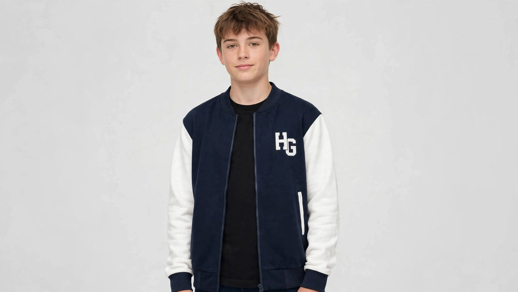 Giacca bomber in stile college Hangar93 da ragazzo