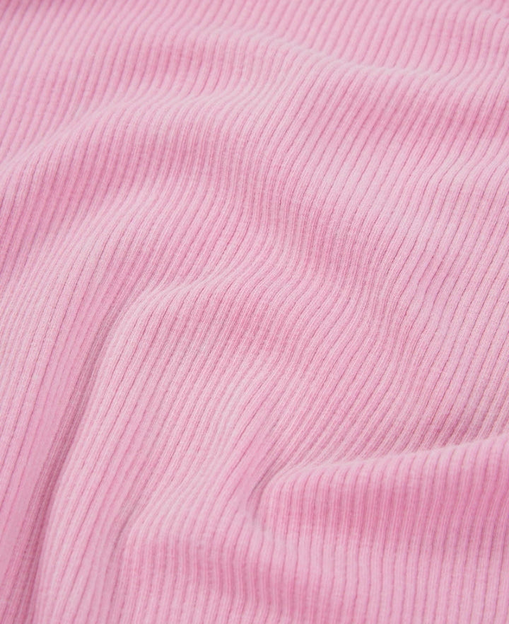 Vestito da bambina in maglia a coste elasticizzata