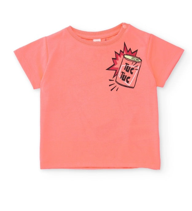 T-shirt da bambino in maglia con motivo in stile pop