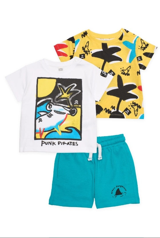 Completo da bambino in maglia a tre pezzi