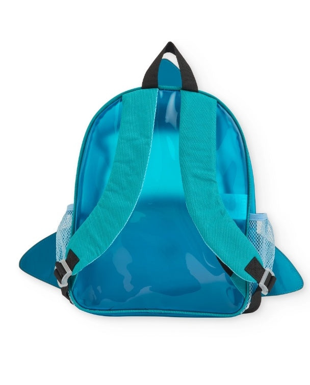 Zaino da bambino in tessuto con motivo squalo , tuc tuc