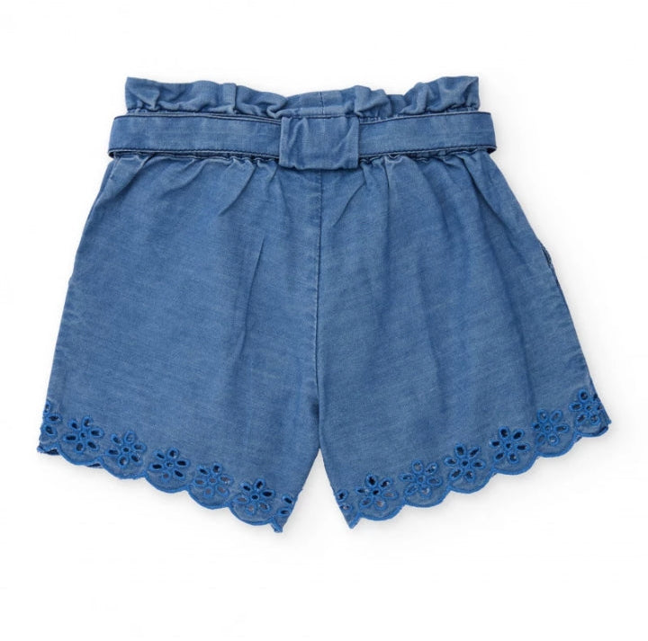Pantaloncino in cotone da bambina